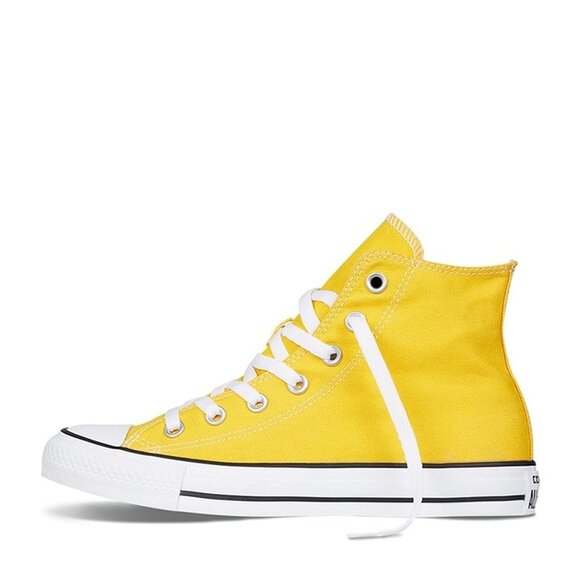 Converse Shoes - Converse Women's Yellow Chuck Taylor All Star 130125F Mid-Top Sneaker Size 7